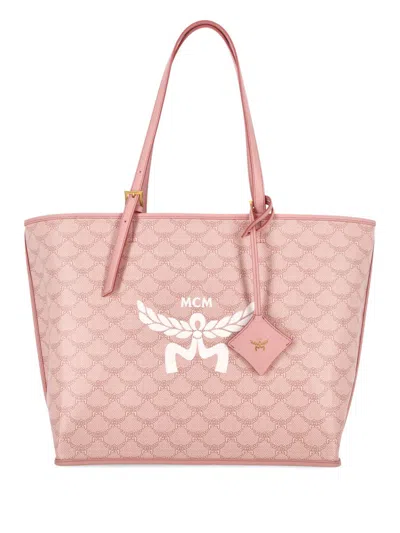 Mcm Bags In Silver Pink