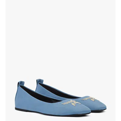 Mcm Ballerina Shoes In Econyl In Blue