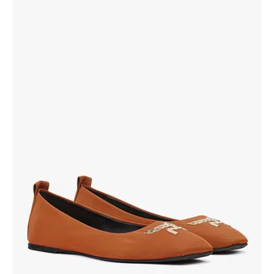 Mcm Ballerina Shoes In Econyl In Brown