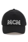 MCM BASEBALL CAP WITH EMBROIDERED LOGO