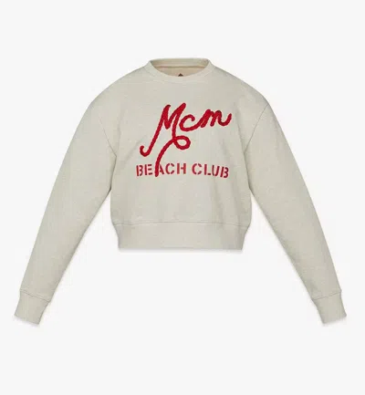 Mcm Logo Sweater In Beige