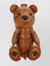 Mcm Bear Shaped Keyring Accessory In Brown