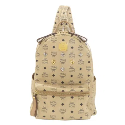 Pre-owned Mcm Beige Pvc Backpack ()