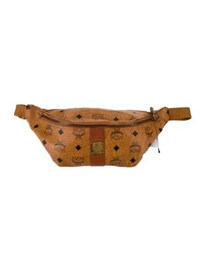 Pre-owned Mcm Belt Bag In Brown