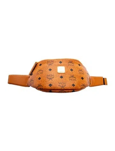 Pre-owned Mcm Belt Bag In Brown