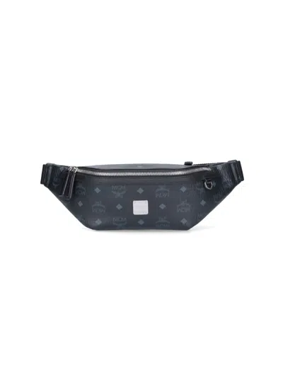 Mcm Belt Bag "fursten" In Black