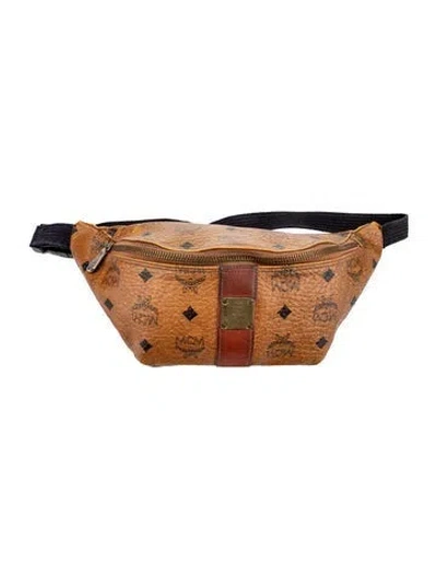 Pre-owned Mcm Belt Bag Vintage In Brown