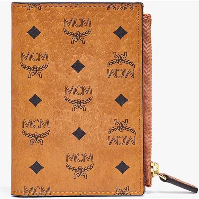 Mcm Bifold Zip Card Wallet