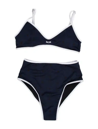 Pre-owned Mcm Bikini In Blue