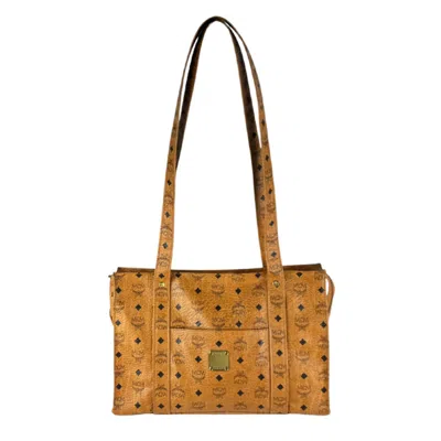 Pre-owned Mcm Black Brown Leather Shoulder Bag () In Black, Brown