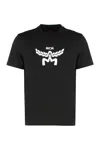 Mcm Crew Neck Graphic Print Short Sleeves Top