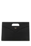 Mcm Black Debossed-logo Medium Crossbody Bag In Black