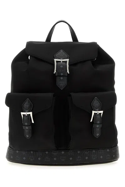 Mcm Black Fabric Aren Backpack