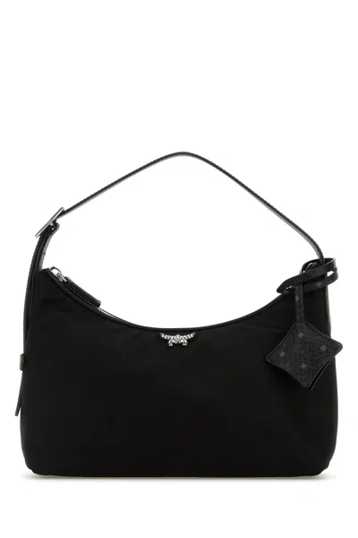 Mcm Black Fabric Aren Shoulder Bag