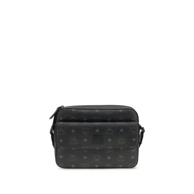 Mcm Black Fabric Shoulder Bag
