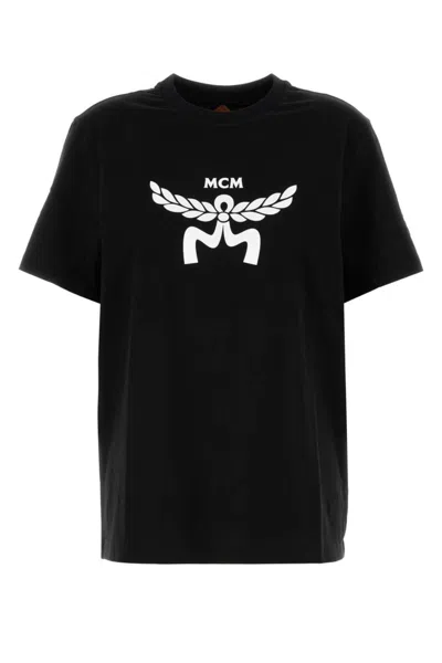 MCM BLACK LAUREL T-SHIRT