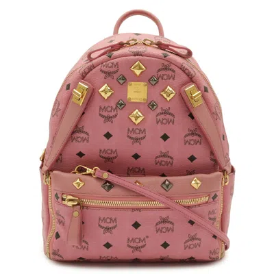 Pre-owned Mcm Black Leather Backpack Pouch ()
