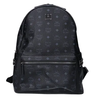 Pre-owned Mcm Black Leather Backpack ()