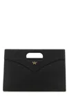 Mcm Cut-out Handle Leather Handbag