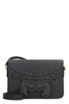 Mcm Black Leather Small Himmel Laurel Crossbody Bag