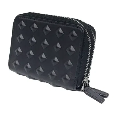 Pre-owned Mcm Black Leather Wallet (bi-fold) ()