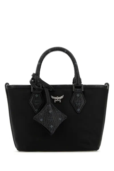 Mcm Black Nylon Handbags