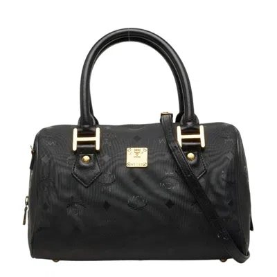 Pre-owned Mcm Black Nylon Leather Shoulder Bag ()