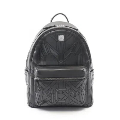 Pre-owned Mcm Black Polyamide Backpack ()
