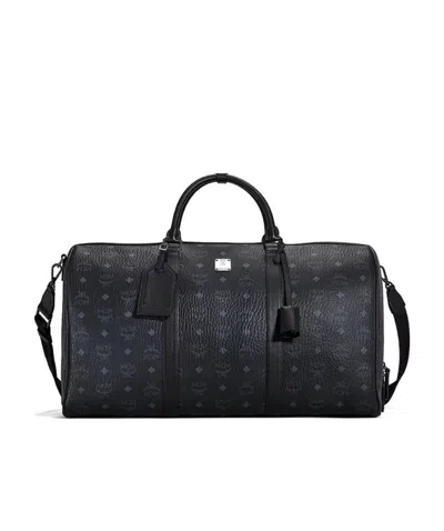 Mcm Black Printed Handbag