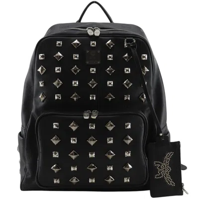 Pre-owned Mcm Black Pvc Backpack ()