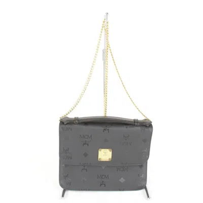 Pre-owned Mcm Black Pvc Shoulder Bag ()