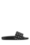 Mcm Monogram Print Rubber Slides