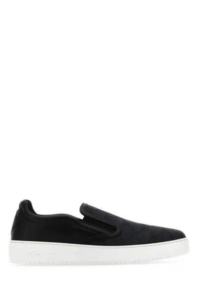 MCM BLACK SLIP ON SNEAKERS