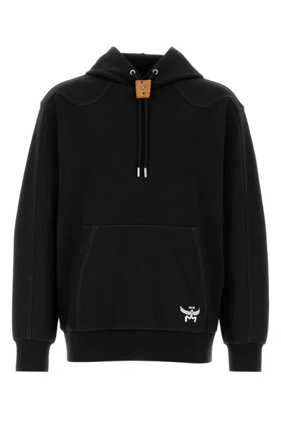 MCM BLACK STRETCH POLYESTER BLEND SWEATSHIRT
