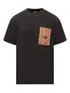Mcm Monogram Patch Pocket T-shirt In Black