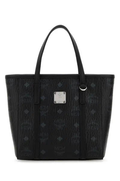 Mcm Black Tony Mini Tote