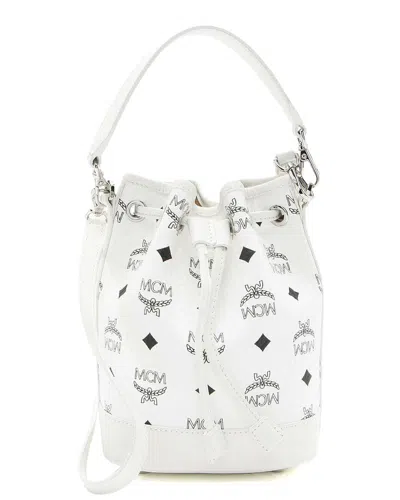 MCM MCM BLACK VISETOS DESSAU DRAWSTRING MINI BUCKET BAG (AUTHENTIC PRE-LOVED)