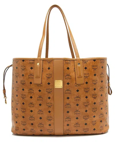 Mcm Black Visetos Liz Reversible Large Shopper Tote (authentic Pre-loved)