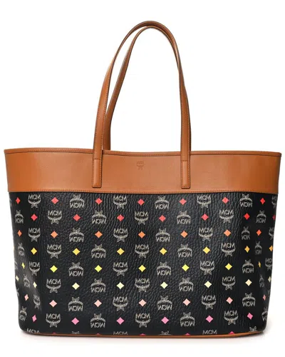 Mcm Black Visetos Spektrum Large Anya Shopper Tote (authentic Pre-loved)