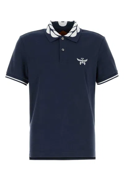MCM BLUE DOUBLE PIQUE POLO