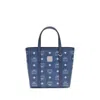 Mcm Blue Fabric Handbag
