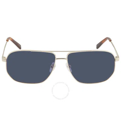 Mcm Blue Navigator Men's Sunglasses 141s 717 61 In Blue / Gold