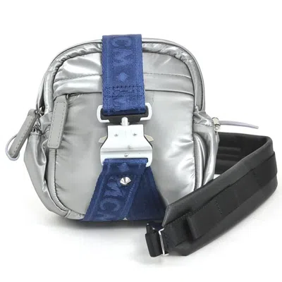 Pre-owned Mcm Blue Silver Pvc Shoulder Bag () In Blue, Silver