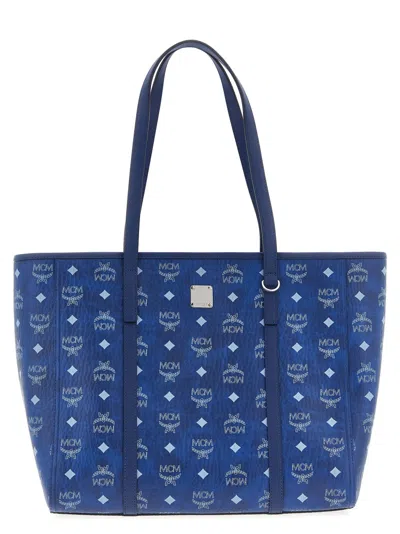 MCM BLUE TONI MEDIUM TOTE
