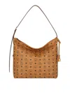 Mcm Large Aren Shoulder Bag In Brown