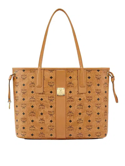 Mcm Medium Reversible Liz Shopper In Brown