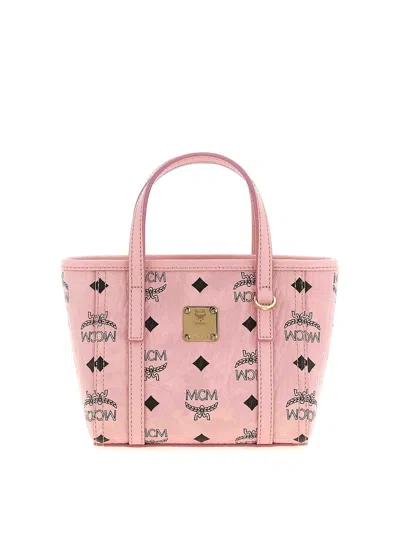 Mcm Bolso Shopping - Rosado In Color Carne Y Neutral