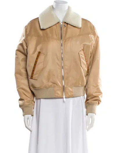Pre-owned Mcm Bomber Jacket W/ Tags In Neutral