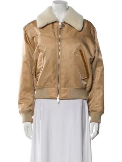 Pre-owned Mcm Bomber Jacket W/ Tags In Neutrals