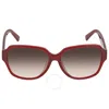 Mcm Bordeaux Rectangular Ladies Sunglasses 616sa 603 58 In Bordeaux